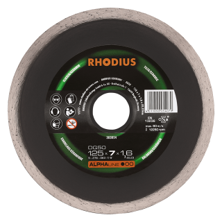 Rhodius DG50 125x7,0x1,6x22,23 Diamantový kotouč Bal. 1