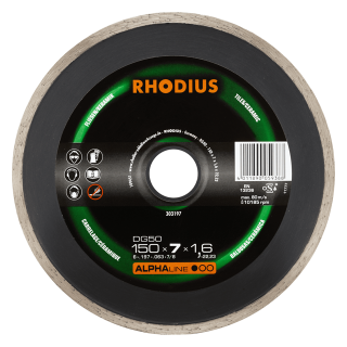 Rhodius DG50 150x7,0x1,6x22,23 Diamantový kotouč Bal. 1