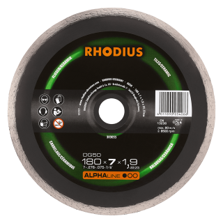 Rhodius DG50 180x7,0x1,9x22,23 Diamantový kotouč Bal. 1