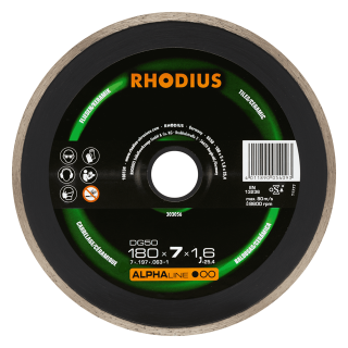 Rhodius DG50 180x7,0x1,9x25,40 Diamantový kotouč Bal. 1