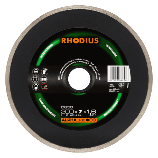 Rhodius DG50 200x7,0x1,9x30,00 Diamantový kotouč Bal. 1