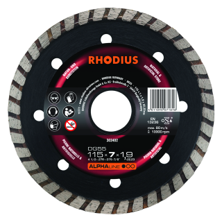 Rhodius DG55 115x7,0x1,9x22,23 Diamantový kotouč Bal. 1