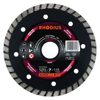 Rhodius DG55 125x7,0x1,9x22,23 Diamantový kotouč Bal. 1