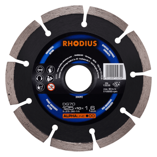 Rhodius DG70 125x10,0x1,6x22,23 Diamantový kotouč Bal. 1