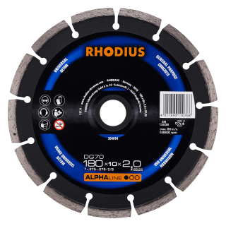 Rhodius DG70 180x10,0x2,0x22,23 Diamantový kotouč Bal. 1