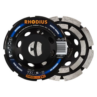 Rhodius DS10 100x5,0x8,0x22,23 Diamantový brusný hrnec Bal. 1