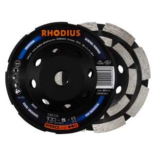 Rhodius DS10 100x5,0x8,0xM14 Diamantový brusný hrnec Bal. 1