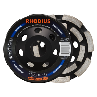 Rhodius DS40 100x5,0x8,0x22,23 Diamantový brusný hrnec Bal. 1