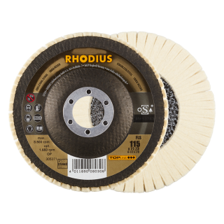 Rhodius FLS 115x22,23 Lešticí lamelový kotouč filcový - radiální Bal. 5