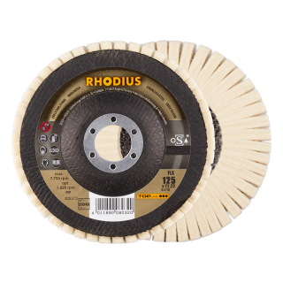 Rhodius FLS 125x22,23 Lešticí lamelový kotouč filcový - radiální Bal. 5