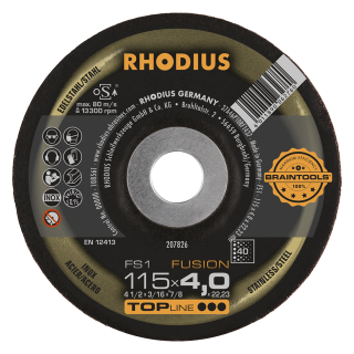 Rhodius FS1 Fusion 115x4,0x22,23 Brusný kotouč Bal. 10