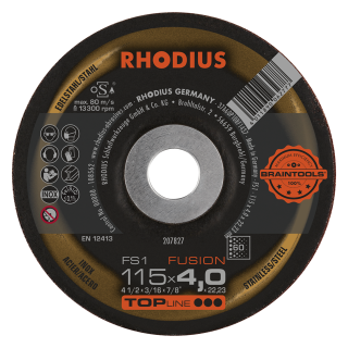 Rhodius FS1 Fusion 115x4,0x22,23 Brusný kotouč Bal. 10