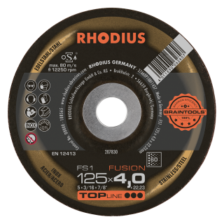 Rhodius FS1 Fusion 125x4,0x22,23 Brusný kotouč Bal. 10