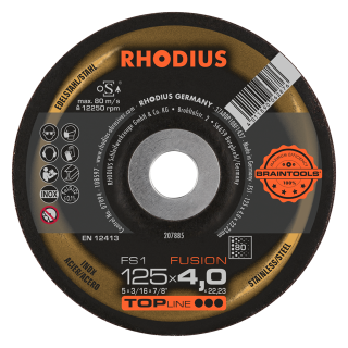 Rhodius FS1 Fusion 125x4,0x22,23 Brusný kotouč Bal. 10