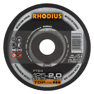 Rhodius FT24 125x2,0x22,23 Řezný kotouč Bal. 25