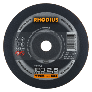 Rhodius FT24 180x2,5x22,23 Řezný kotouč Bal. 25