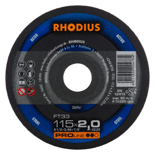 Rhodius FT33 115x2,0x22,23 Řezný kotouč Bal. 25