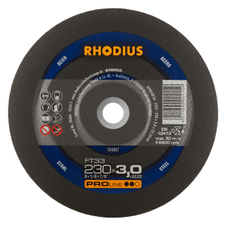 Rhodius FT33 230x3,0x22,23 Řezný kotouč Bal. 25