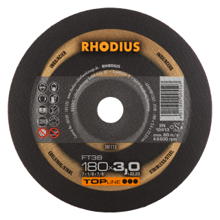 Rhodius FT38 180x3,0x22,23 Řezný kotouč Bal. 25