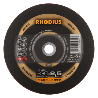 Rhodius FT38 230x2,5x22,23 Řezný kotouč Bal. 25