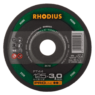 Rhodius FT44 125x3,0x22,23 Řezný kotouč Bal. 25