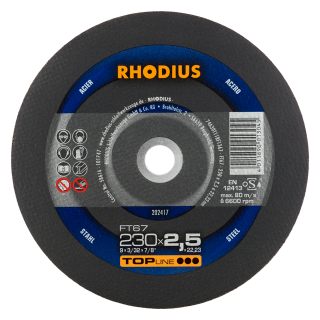 Rhodius FT67 230x2,5x22,23 Řezný kotouč Bal. 25
