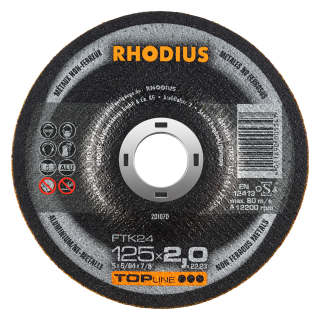 Rhodius FTK24 125x2,0x22,23 Řezný kotouč Bal. 25