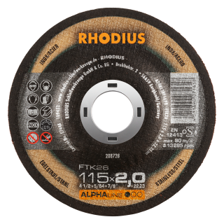 Rhodius FTK26 115x2,0x22,23 Řezný kotouč Bal. 25