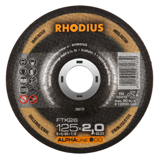 Rhodius FTK26 125x2,0x22,23 Řezný kotouč Bal. 25