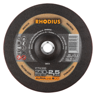 Rhodius FTK26 230x2,5x22,23 Řezný kotouč Bal. 25