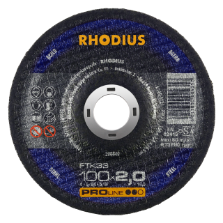 Rhodius FTK33 100x2,0x16,00 Řezný kotouč Bal. 25