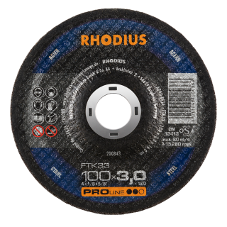 Rhodius FTK33 100x3,0x16,00 Řezný kotouč Bal. 25