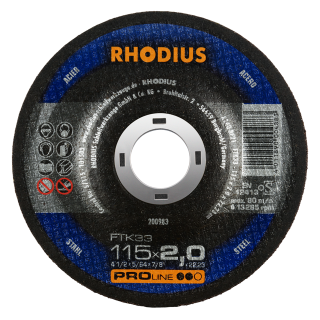 Rhodius FTK33 115x2,0x22,23 Řezný kotouč Bal. 25