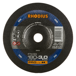 Rhodius FTK33 180x3,0x22,23 Řezný kotouč Bal. 25