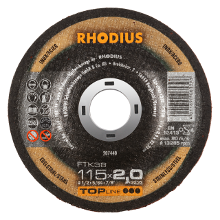 Rhodius FTK38 115x2,0x22,23 Řezný kotouč Bal. 25