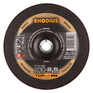 Rhodius FTK38 230x2,5x22,23 Řezný kotouč Bal. 25