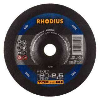 Rhodius FTK67 180x2,5x22,23 Řezný kotouč Bal. 25