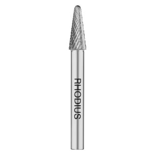 Rhodius HF L 8x25,4x6x70 Fréza kuželová zaoblená Bal. 1