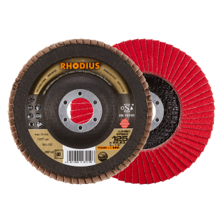 Rhodius Jumbo Speed Extended 125x22,23 Lamelový kotouč Bal. 10