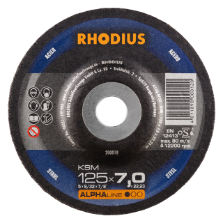 Rhodius KSM 125x7,0x22,23 Brusný kotouč Bal. 25