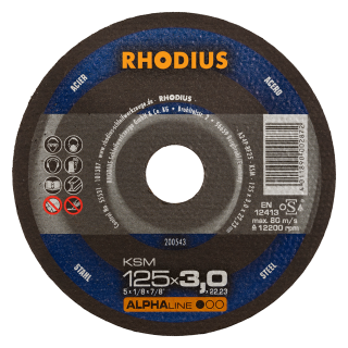 Rhodius KSM 125x3,0x22,23 Řezný kotouč Bal. 25