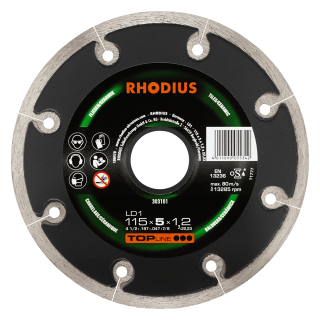 Rhodius LD1 115x5,0x1,2x22,23 Diamantový kotouč Bal. 1