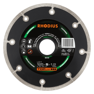 Rhodius LD1 125x5,0x1,2x22,23 Diamantový kotouč Bal. 1