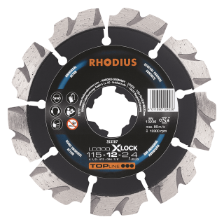 Rhodius LD300 X-lock 115x12,0x2,4x22,23 Diamantový řezný kotouč Bal. 1