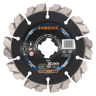 Rhodius LD300 X-lock 125x12,0x2,4x22,23 Diamantový řezný kotouč Bal. 1