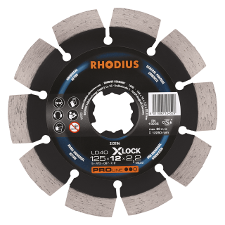 Rhodius LD40 X-lock 125x12,0x2,2x22,23 Diamantový kotouč Bal. 1