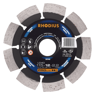 Rhodius LD40 115x12,0x2,2x22,23 Diamantový kotouč Bal. 1