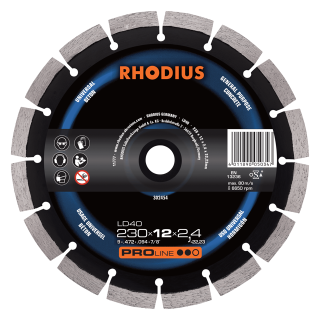 Rhodius LD40 230x12,0x2,4x22,23 Diamantový kotouč Bal. 1