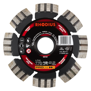 Rhodius LD4 115x12,0x2,2x22,23 Diamantový kotouč Bal. 1