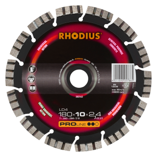 Rhodius LD4 180x12,0x2,4x22,23 Diamantový kotouč Bal. 1